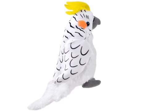 Maskotka Papuga biała nimfa 17cm 13574 Maskotka Papuga biała nimfa 17cm 13574