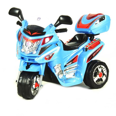 Motor na akumulator dla dzieci kufer LED MOTO-S-2-NIEBIESKI Motor na akumulator dla dzieci kufer LED MOTO-S-2-NIEBIESKI