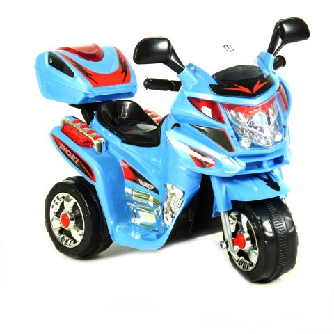 Motor na akumulator dla dzieci kufer LED MOTO-S-2-NIEBIESKI Motor na akumulator dla dzieci kufer LED MOTO-S-2-NIEBIESKI