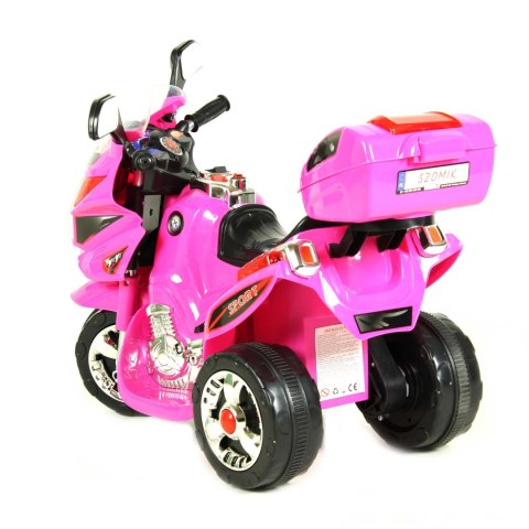 Motor na akumulator dla dzieci kufer LED MOTO-S-2-RÓŻOWY Motor na akumulator dla dzieci kufer LED MOTO-S-2-RÓŻOWY