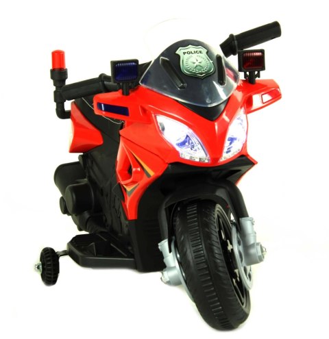Motor na akumulator dla dzieci świecący kogut SKÓRA MOTO-SX-6-CZERWONY Motor na akumulator dla dzieci świecący kogut SKÓRA MOTO-SX-6-CZERWONY