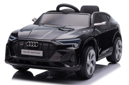 Audi E-Tron Sportback dla dzieci Czarny + Pilot + Napęd 4x4 + Wolny Start + Radio MP3 + LED