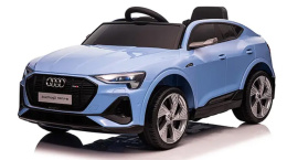 Audi E-Tron Sportback dla dzieci Niebieski + Pilot + Napęd 4x4 + Wolny Start + Radio MP3 + LED