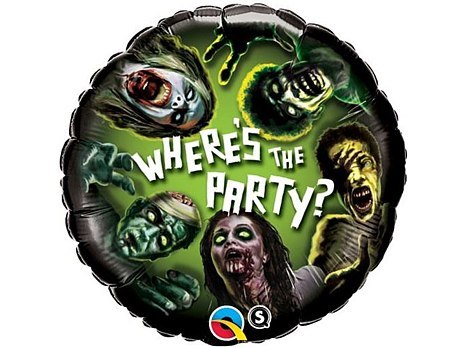 Balon foliowy QUALTEX 18" CIR "Zombie Party" Balon foliowy QUALTEX 18" CIR "Zombie Party"