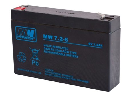 Akumulator żelowy 6V/7,2Ah do pojazdów elektrycznych dla dzieci Część zapasowa Akumulator żelowy 6V/7,2Ah do pojazdów elektrycznych dla dzieci Część zapasowa