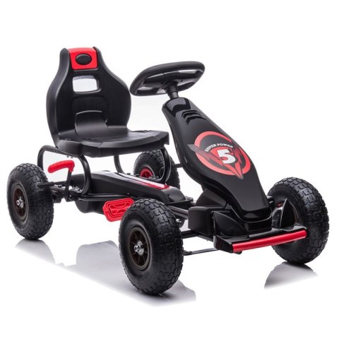 DUŻY GOKART NA PEDAŁY SUPER POWER 5, POMPOWANE KOŁA/G18