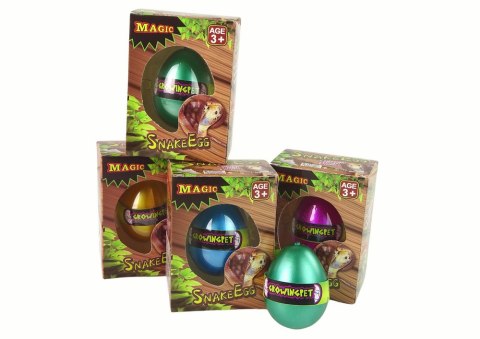 Wykluwające się Rosnące Magiczne Jajko Węże 6cm Wykluwające się Rosnące Magiczne Jajko Węże 6cm