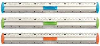 Linijka aluminiowa TETIS 30 cm A1 zielona