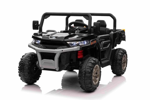 Auto Pick-Up Speed 900 dla dzieci Czarny + Napęd 4x4 + Ruchomy kiper + Bagażnik + Pilot + Łopatka + Audio LED