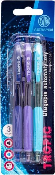 Długopis automatyczny Tropic Astra Pen, blister 3 szt. Długopis automatyczny Tropic Astra Pen, blister 3 szt.
