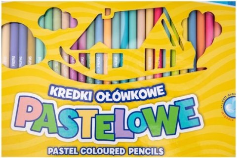Kredki pastelowe ASTRA okrągłe 50 kolorów