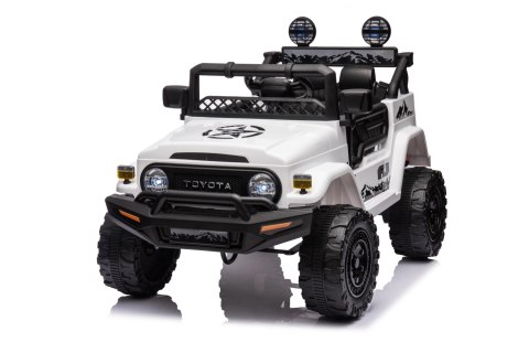 Toyota FJ Cruiser dla dzieci Biały + Pilot + Napęd 4x4 + Audio LED + EVA + Wolny Start Toyota FJ Cruiser dla dzieci Biały + Pilot + Napęd 4x4 + Audio LED + EVA + Wolny Start