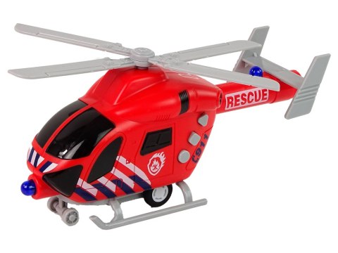 Helikopter Ratunkowy Straż Pożarna Czerwony Dźwięk Światła Śmigła Helikopter Ratunkowy Straż Pożarna Czerwony Dźwięk Światła Śmigła
