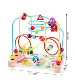 Labirynt Montessori Zabawka Edukacyjna Przeplatanka Z Koralikami