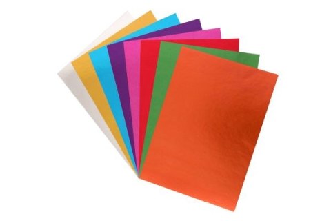 Zeszyt papierów metalizowanych samoprzylepnych REXUS A4 8k. Zeszyt papierów metalizowanych samoprzylepnych REXUS A4 8k.