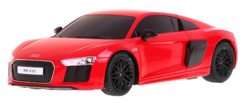 Audi R8 czerwony RASTAR model 1:24 Zdalnie sterowane auto + Pilot 2,4 GHz