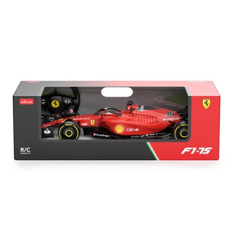 Ferrari F1 75 czerwony RASTAR model 1:12 Zdalnie sterowany bolid + Pilot 2,4 GHz + Naklejki Ferrari F1 75 czerwony RASTAR model 1:12 Zdalnie sterowany bolid + Pilot 2,4 GHz + Naklejki
