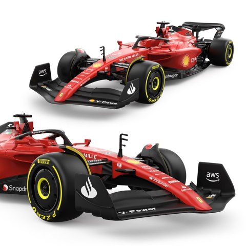 Ferrari F1 75 czerwony RASTAR model 1:12 Zdalnie sterowany bolid + Pilot 2,4 GHz + Naklejki Ferrari F1 75 czerwony RASTAR model 1:12 Zdalnie sterowany bolid + Pilot 2,4 GHz + Naklejki
