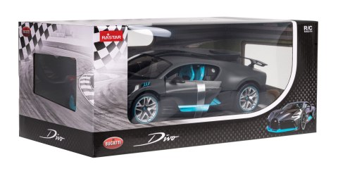 Bugatti Divo srebrny RASTAR model 1:14 Zdalnie sterowane auto + Pilot Bugatti Divo srebrny RASTAR model 1:14 Zdalnie sterowane auto + Pilot