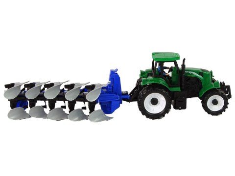Zielony Traktor z Pługiem Farma Zielony Traktor z Pługiem Farma