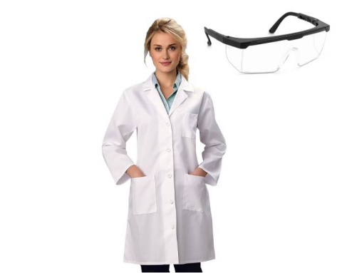 Biały laboratoryjny fartuch XXS MAŁY PROMOCJA !