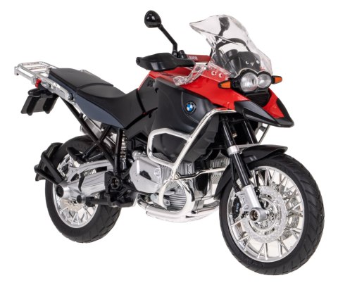 Motocykl BMW R 1200 GS czerwony RASTAR model 1:9 Metalowa karoseria Motocykl BMW R 1200 GS czerwony RASTAR model 1:9 Metalowa karoseria
