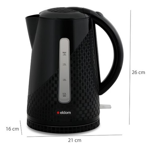 Czajnik bezprzewodowy ELDOM C240 2000W czarny 1,8L Czajnik bezprzewodowy ELDOM C240 2000W czarny 1,8L