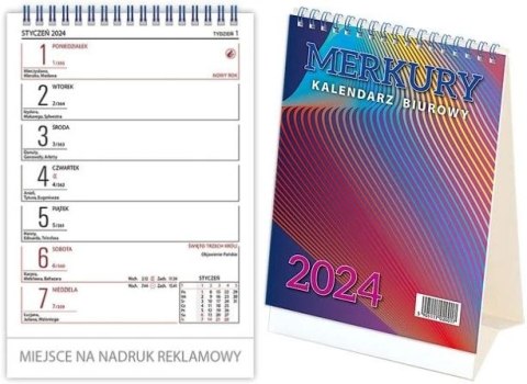 Kalendarz biurkowy TELEGRAPH Merkury 2025 Kalendarz biurkowy TELEGRAPH Merkury 2025