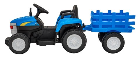 Traktor Z Przyczepą New Holland T7 Niebieski Traktor Z Przyczepą New Holland T7 Niebieski