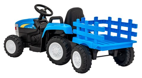 Traktor Z Przyczepą New Holland T7 Niebieski Traktor Z Przyczepą New Holland T7 Niebieski