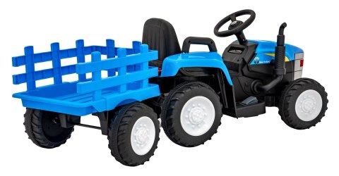 Traktor Z Przyczepą New Holland T7 Niebieski Traktor Z Przyczepą New Holland T7 Niebieski