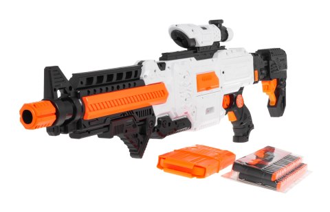 Karabin Fast Pioneer dla dzieci 8+ Celownik + Magazynek + 36 Miękkich Pocisków Karabin Fast Pioneer dla dzieci 8+ Celownik + Magazynek + 36 Miękkich Pocisków