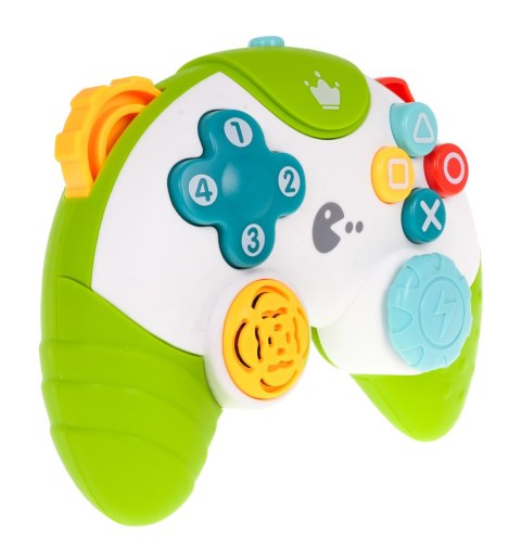 Interaktywny Pad Kontroler do Gry dla dzieci 18m+ Kolorowe przyciski + Odgłosy Melodie + Światła Interaktywny Pad Kontroler do Gry dla dzieci 18m+ Kolorowe przyciski + Odgłosy Melodie + Światła