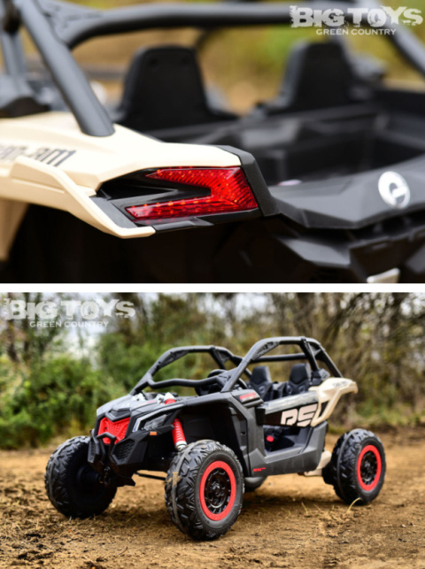 Pojazd Buggy CAN-AM Maverick 3 Turbo RR Zielony 4x200W 24V DK-CA001