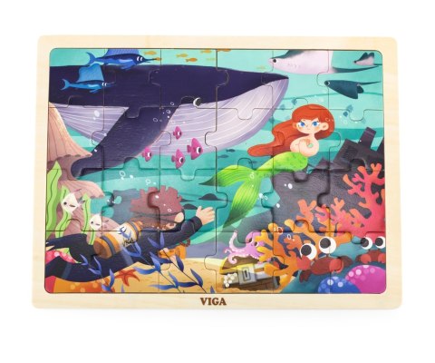 Viga 44645 Puzzle na podkładce 24 elementy - morze Viga 44645 Puzzle na podkładce 24 elementy - morze