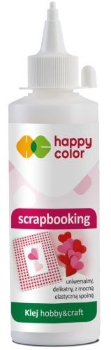 Klej do scrapbookingu HAPPY COLOR butelka 100g Klej do scrapbookingu HAPPY COLOR butelka 100g