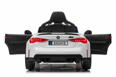 Bmw m4 Auto na akumulator ekoskóra eva mp3 usb 2x35w Biały Bmw m4 Auto na akumulator ekoskóra eva mp3 usb 2x35w Biały