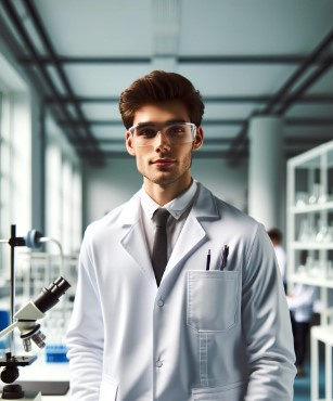 Fartuch medyczny Biały fartuch laboratoryjny męski kitel Rozmiar L Fartuch medyczny Biały fartuch laboratoryjny męski kitel Rozmiar L