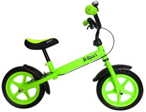 Rowerek biegowy R9 zielony R-Sport 12'' hamulec, dzwonek Rowerek biegowy R9 zielony R-Sport 12'' hamulec, dzwonek