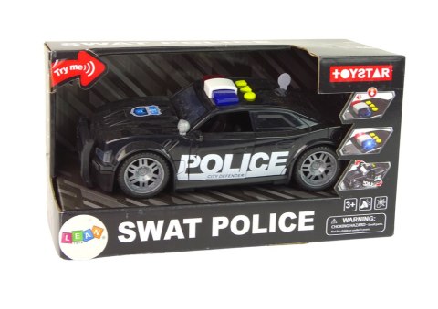 Auto Policja 1:14 Światła Dźwięki Czarne Auto Policja 1:14 Światła Dźwięki Czarne