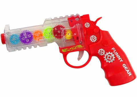 Pistolet Kolorowe Światła Dźwięk Czerwony Pistolet Kolorowe Światła Dźwięk Czerwony