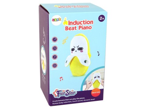 Pluszowy Banan Interaktywny Muzyka 22 cm Żółty Pluszowy Banan Interaktywny Muzyka 22 cm Żółty