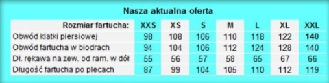 Biały laboratoryjny fartuch XXS MAŁY PROMOCJA !