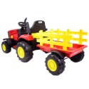 Mocny traktor na akumulator dla dziecka z przyczepą 2x45W hl3388