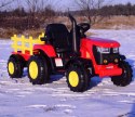 Mocny traktor na akumulator dla dziecka z przyczepą 2x45W hl3388