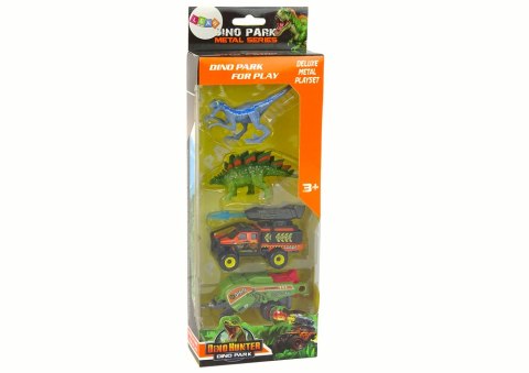 Dinozaury Zestaw Auto Rakieta Pomarańczowy Naczepa Dinozaury Zestaw Auto Rakieta Pomarańczowy Naczepa