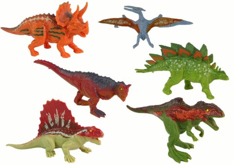 Zestaw Figurki Dinozaury 6 sztuk Kolorowe Zestaw Figurki Dinozaury 6 sztuk Kolorowe