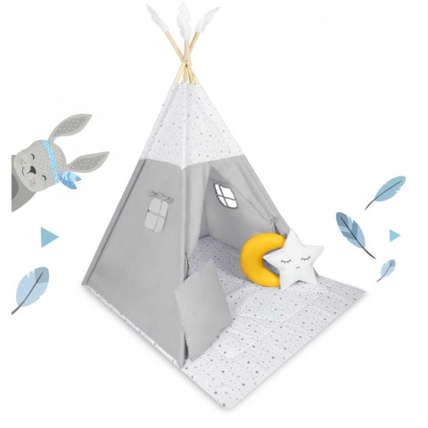 Namiot tipi dla dzieci NK-406 Nukido - jasno szary Namiot tipi dla dzieci NK-406 Nukido - jasno szary