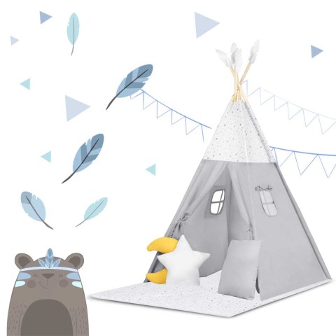 Namiot tipi dla dzieci NK-406 Nukido - jasno szary Namiot tipi dla dzieci NK-406 Nukido - jasno szary