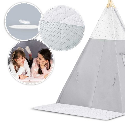 Namiot tipi dla dzieci NK-406 Nukido - jasno szary Namiot tipi dla dzieci NK-406 Nukido - jasno szary